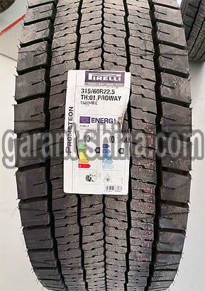 Pirelli TH01 Proway (приводная) 315/60 R22.5 152/148L 18PR - Фото реального протектора с этикеткой